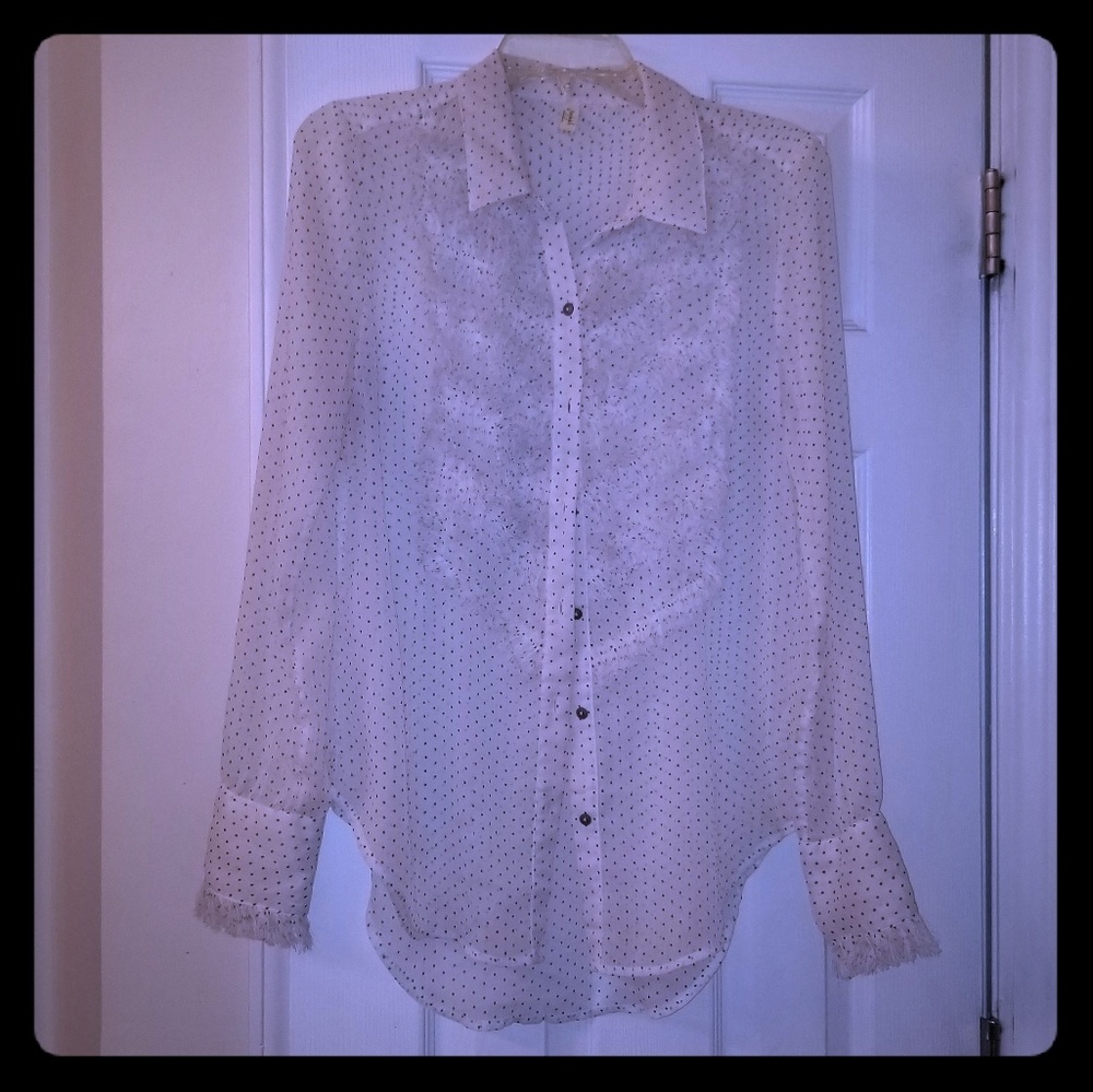 Free People Ruffled Top (Statement Piece)